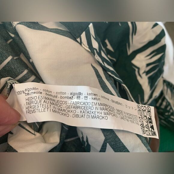 Zara Green Tropical Floral  Resortwear Maxi Dress size M‎ - Picture 5 of 11